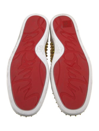 Christian Louboutin Patent Leather Printed Sneakers
