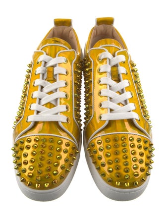Christian Louboutin Patent Leather Printed Sneakers