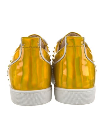 Christian Louboutin Patent Leather Printed Sneakers