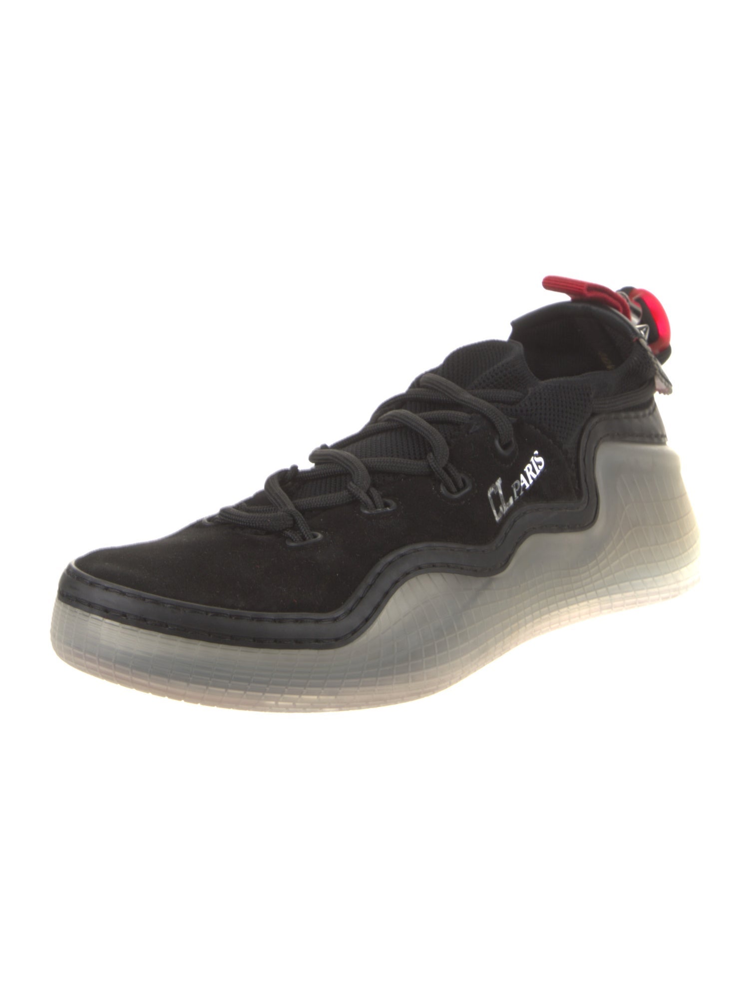 Christian Louboutin Leather Trim Embellishment Sneakers