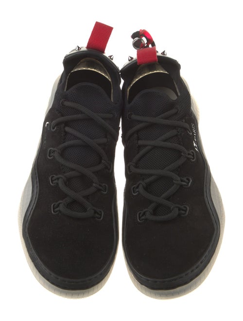 Christian Louboutin Leather Trim Embellishment Sneakers