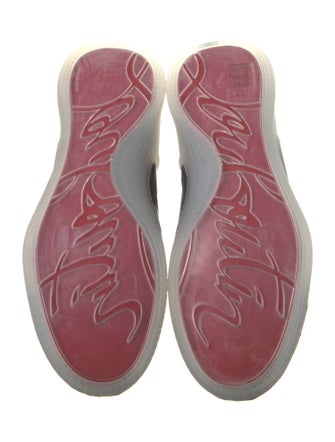 Christian Louboutin Leather Trim Embellishment Sneakers