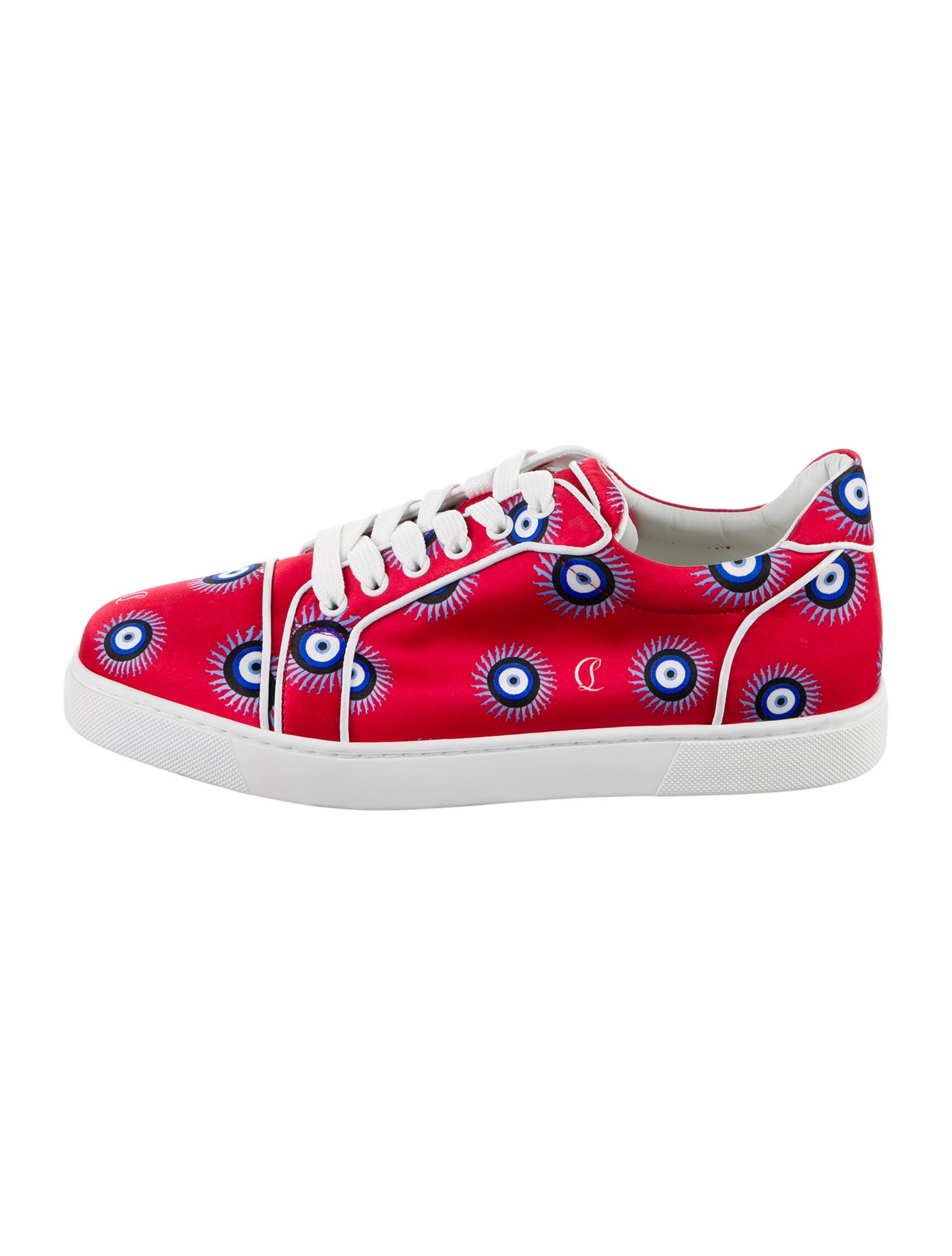 Christian Louboutin Printed Studded Accents Sneakers