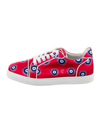 Christian Louboutin Printed Studded Accents Sneakers