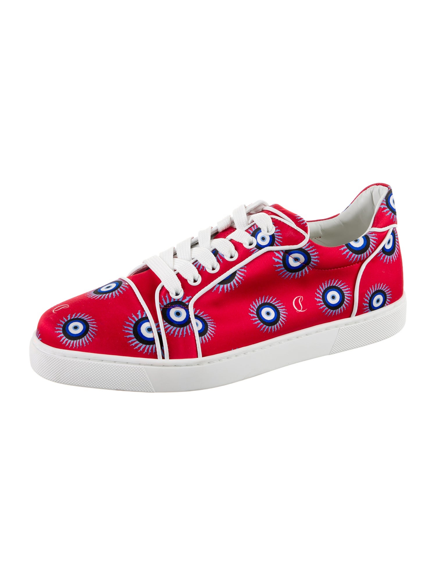 Christian Louboutin Printed Studded Accents Sneakers