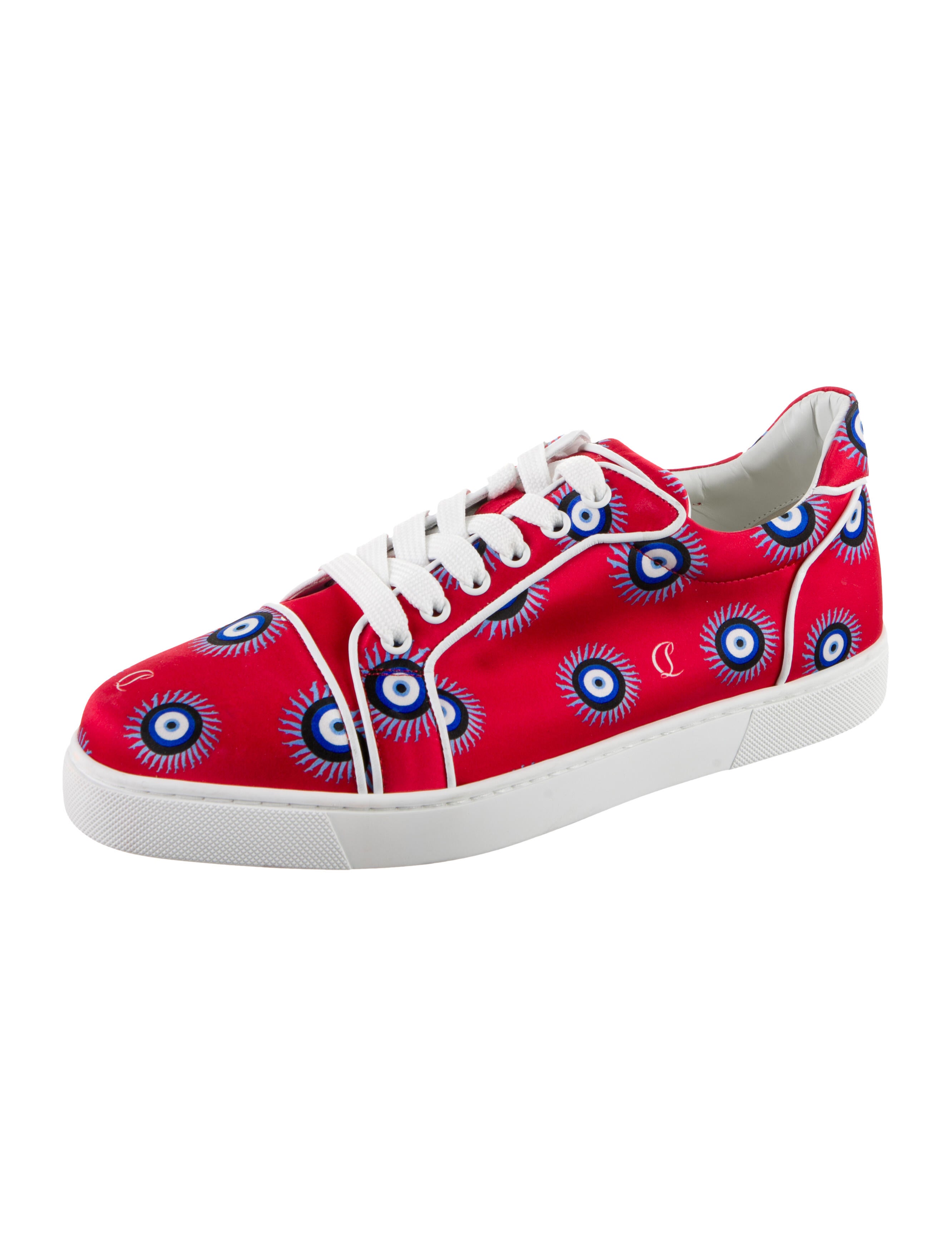Christian Louboutin Printed Studded Accents Sneakers