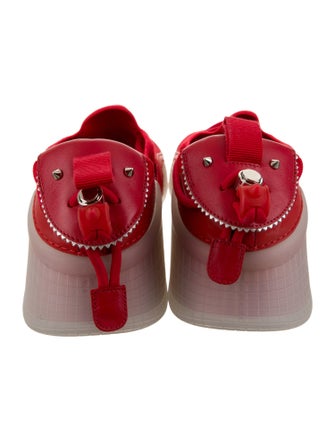 Christian Louboutin Suede Scalloped Accent Sneakers