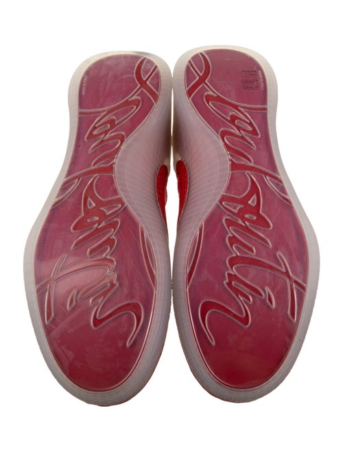 Christian Louboutin Suede Scalloped Accent Sneakers