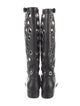 Christian Louboutin Leather Cutout Accent Riding Boots