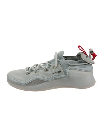 Christian Louboutin Suede Scalloped Accent Sneakers