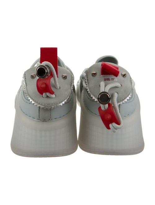 Christian Louboutin Suede Scalloped Accent Sneakers