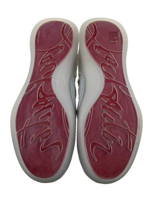 Christian Louboutin Suede Scalloped Accent Sneakers