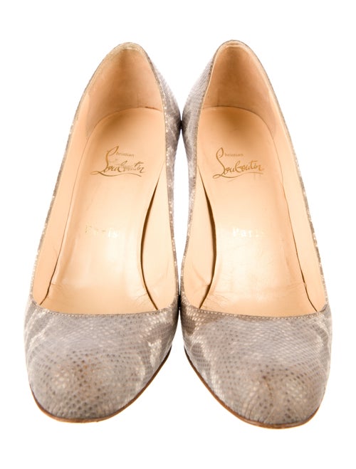 Christian Louboutin Leather Animal Print Pumps
