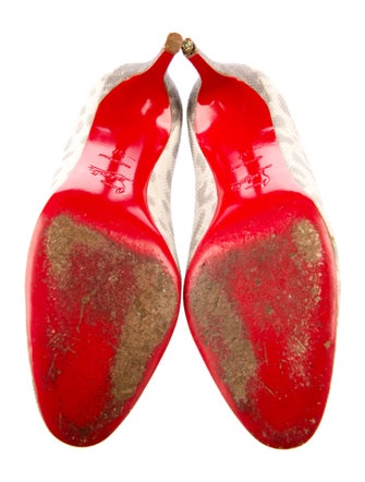 Christian Louboutin Leather Animal Print Pumps