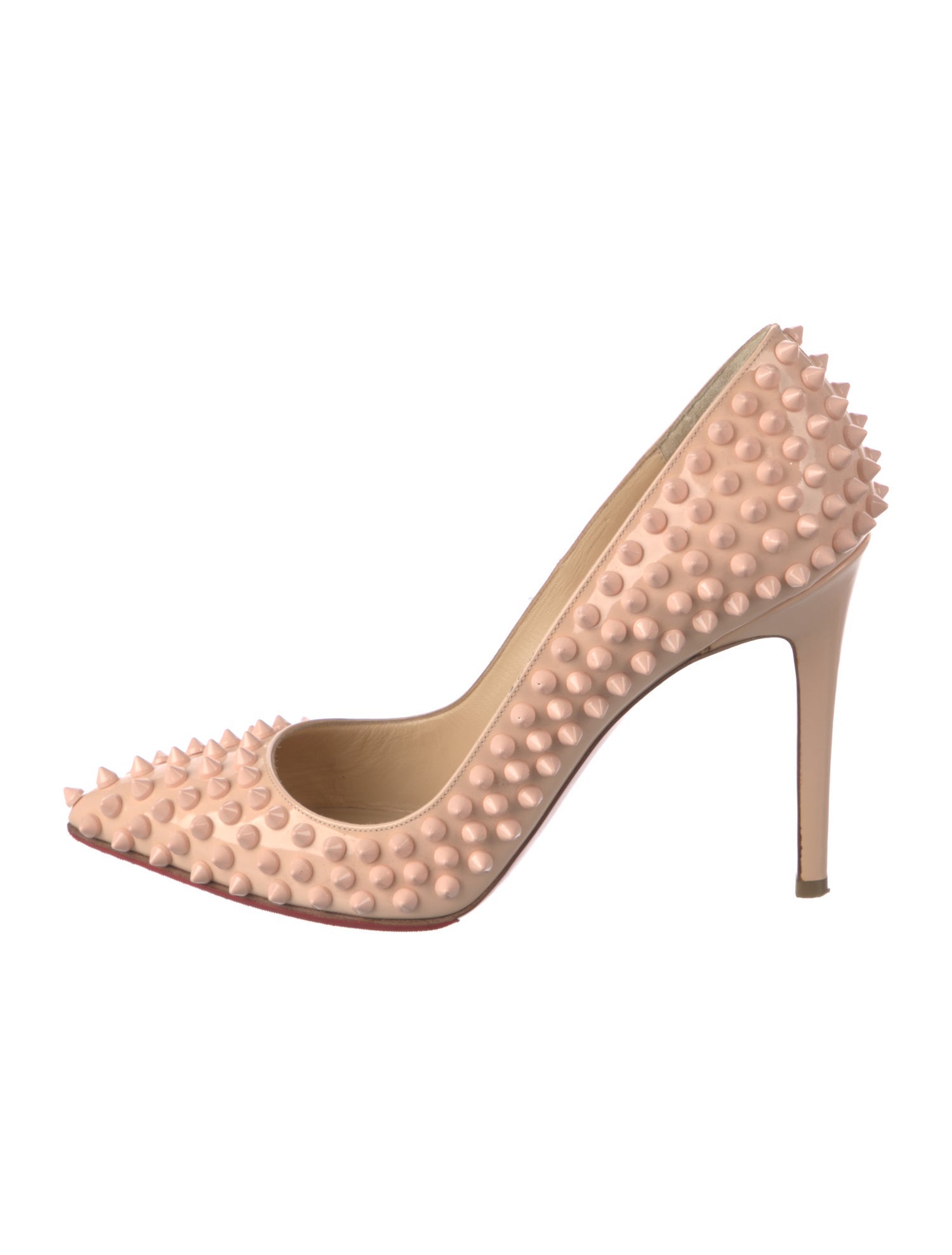 Christian Louboutin Spike Accents Patent Leather Pumps