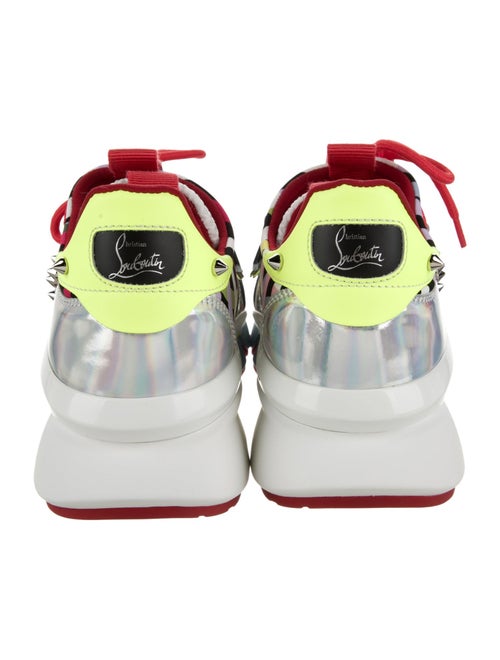 Christian Louboutin Leather Printed Chunky Sneakers