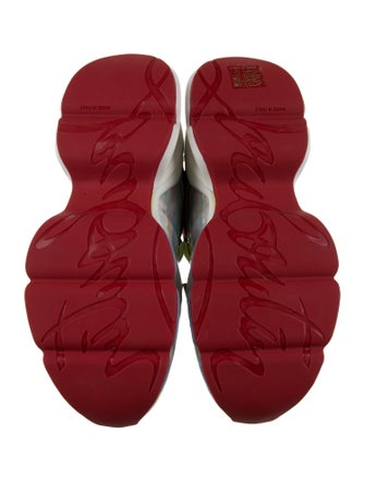 Christian Louboutin Leather Printed Chunky Sneakers