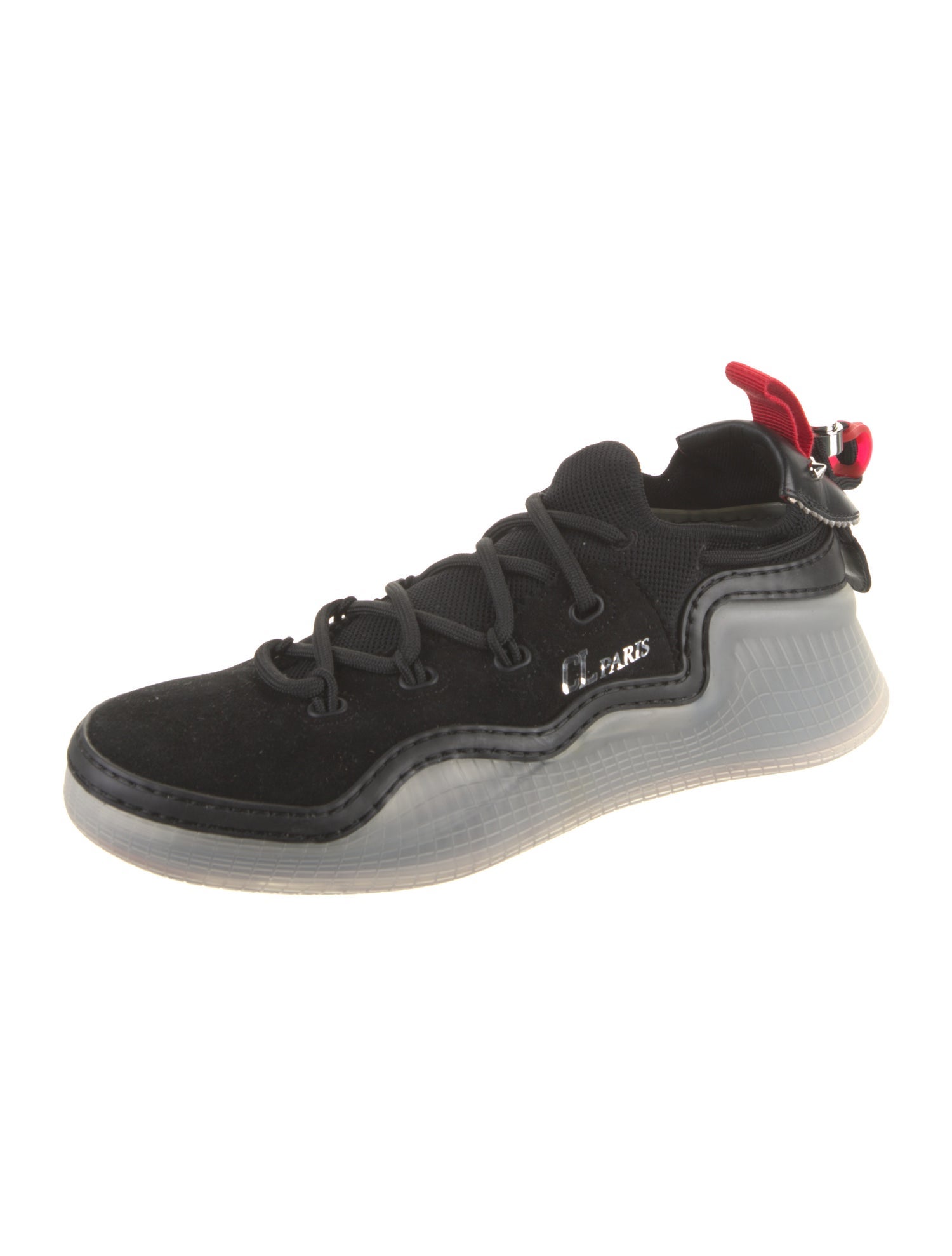 Christian Louboutin Leather Trim Embellishment Sneakers