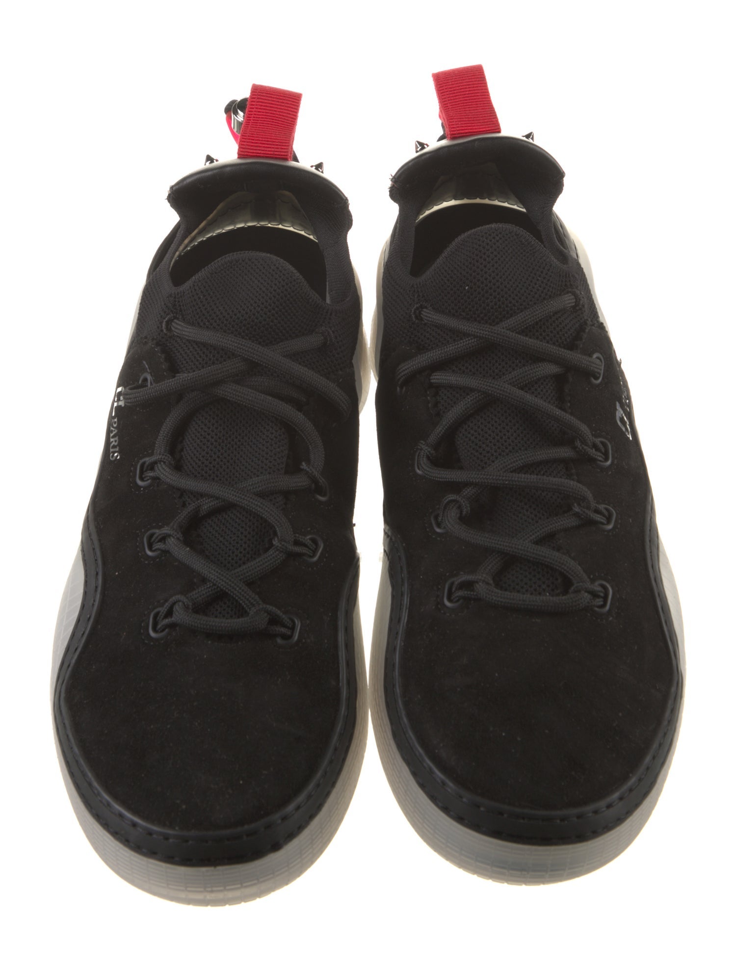 Christian Louboutin Leather Trim Embellishment Sneakers