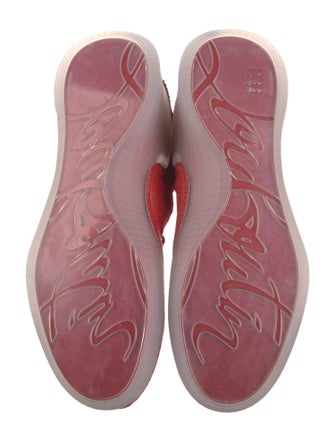 Christian Louboutin Suede Studded Accents Sneakers