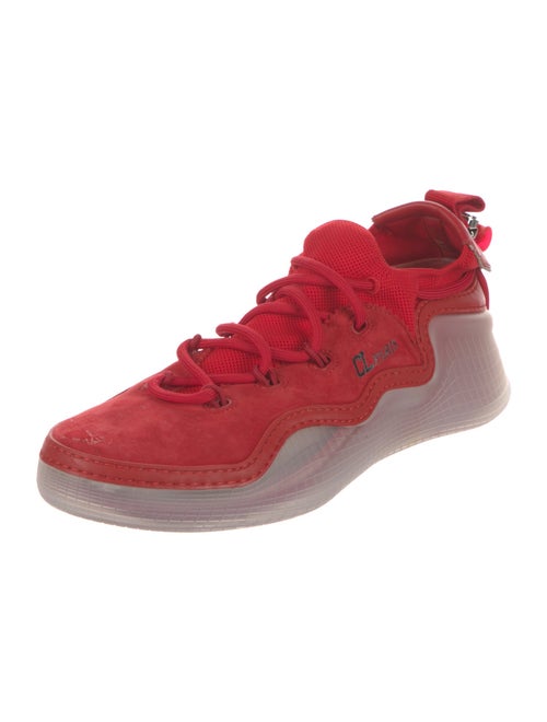 Christian Louboutin Suede Studded Accents Sneakers