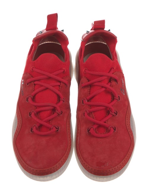Christian Louboutin Suede Studded Accents Sneakers