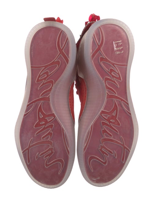 Christian Louboutin Suede Studded Accents Sneakers