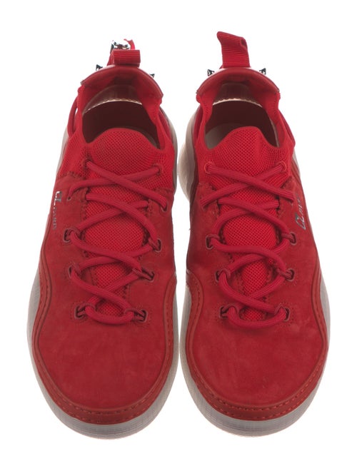 Christian Louboutin Suede Leather Trim Embellishment Sneakers