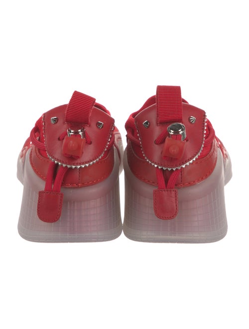 Christian Louboutin Suede Leather Trim Embellishment Sneakers