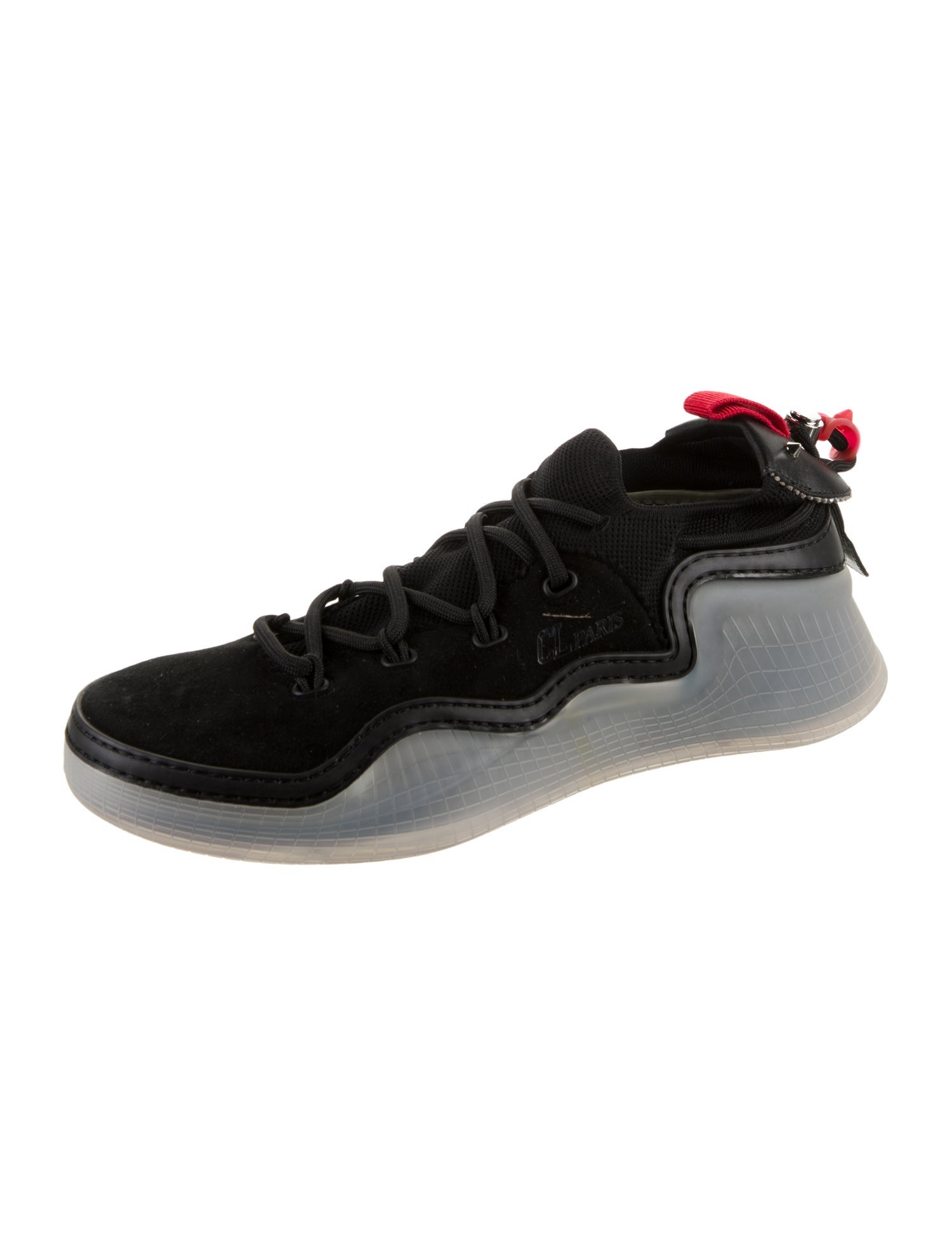 Christian Louboutin Leather Trim Embellishment Sneakers