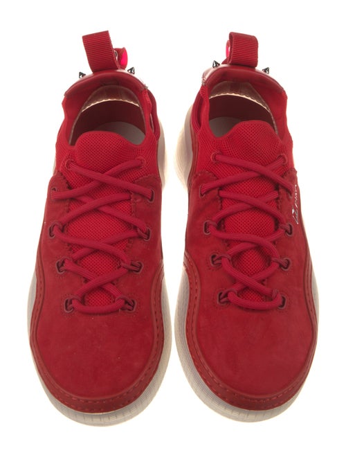 Christian Louboutin Suede Studded Accents Sneakers