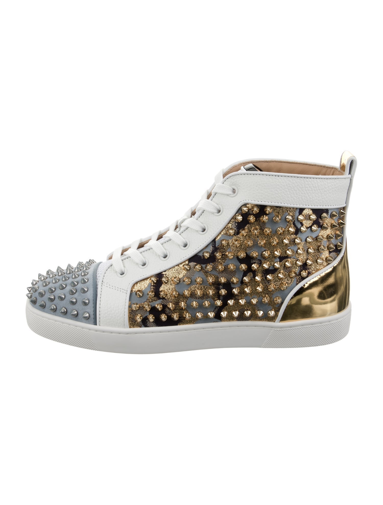 Christian Louboutin Leather Studded Accents Sneakers w/ Tags