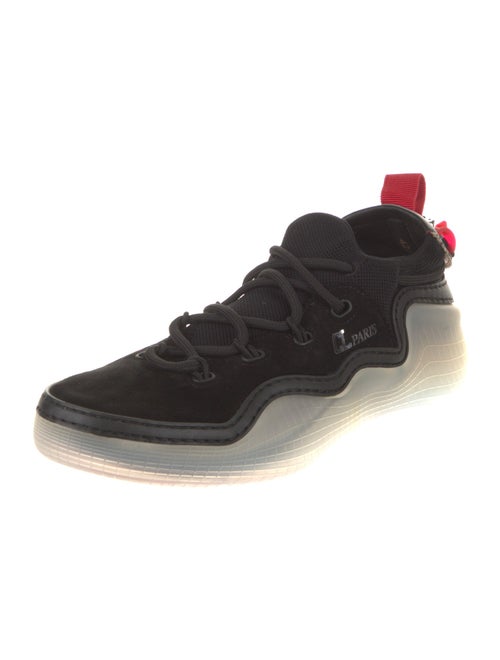 Christian Louboutin Suede Studded Accents Sneakers