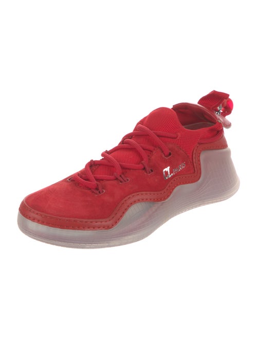 Christian Louboutin Suede Studded Accents Sneakers