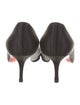 Christian Louboutin Satin Cutout Accent Pumps