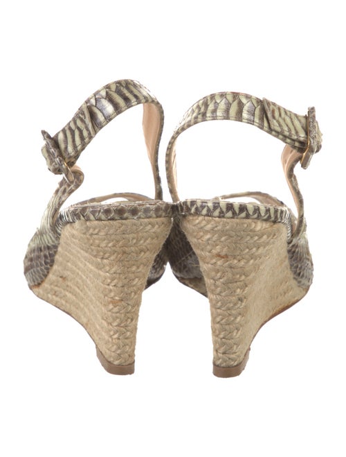 Christian Louboutin Snakeskin Animal Print Espadrilles