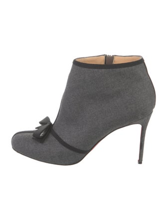 Christian Louboutin Jersey Lace-Up Boots