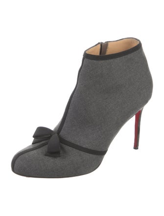 Christian Louboutin Jersey Lace-Up Boots