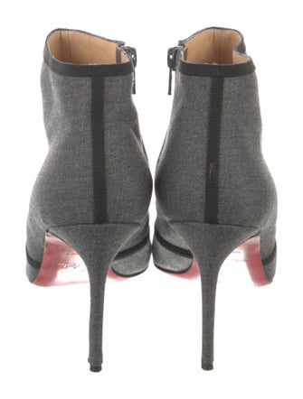 Christian Louboutin Jersey Lace-Up Boots