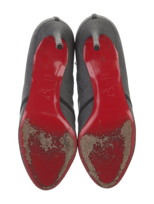 Christian Louboutin Jersey Lace-Up Boots