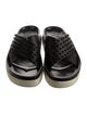 Christian Louboutin Spike Accents Leather Slides