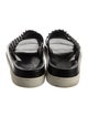 Christian Louboutin Spike Accents Leather Slides