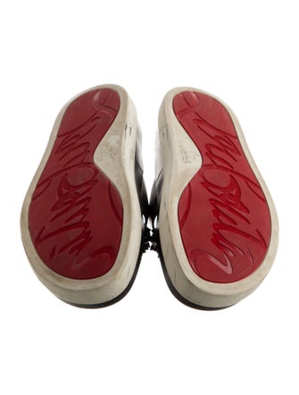 Christian Louboutin Spike Accents Leather Slides