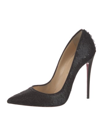 Christian Louboutin Sequins Glitter Accents Pumps