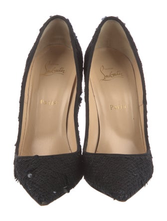 Christian Louboutin Sequins Glitter Accents Pumps