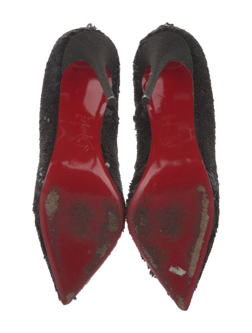 Christian Louboutin Sequins Glitter Accents Pumps