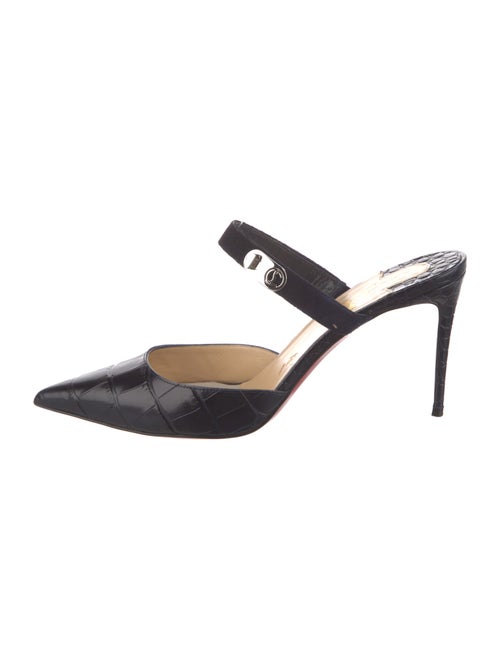Christian Louboutin Crocodile Mules