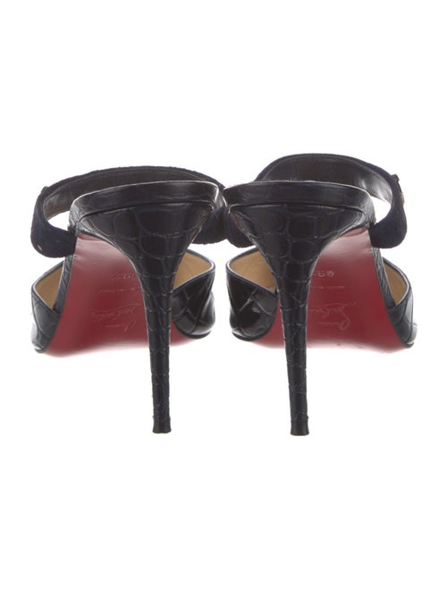 Christian Louboutin Crocodile Mules