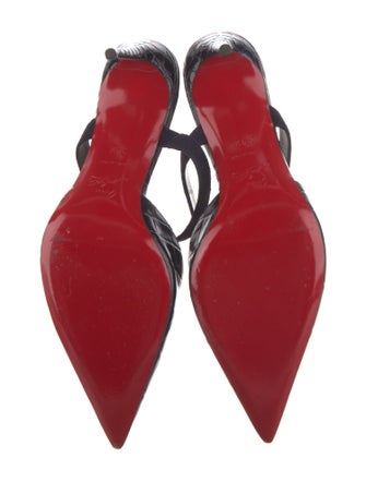 Christian Louboutin Crocodile Mules