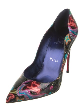 Christian Louboutin Patent Leather Printed Pumps